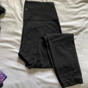 Lululmone black 7/8 leggings